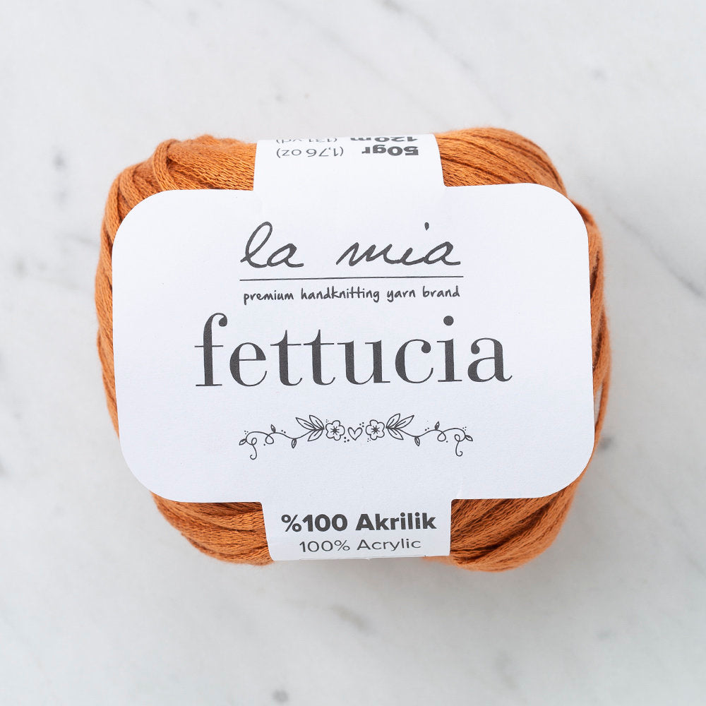 La Mia Fettucia 6'lı Paket Tarçın El Örgü İpi - L079